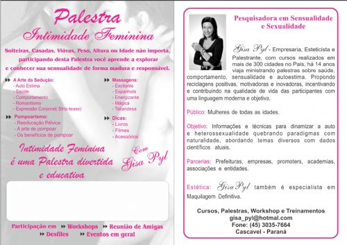 Palestra “Intimidade Feminina”