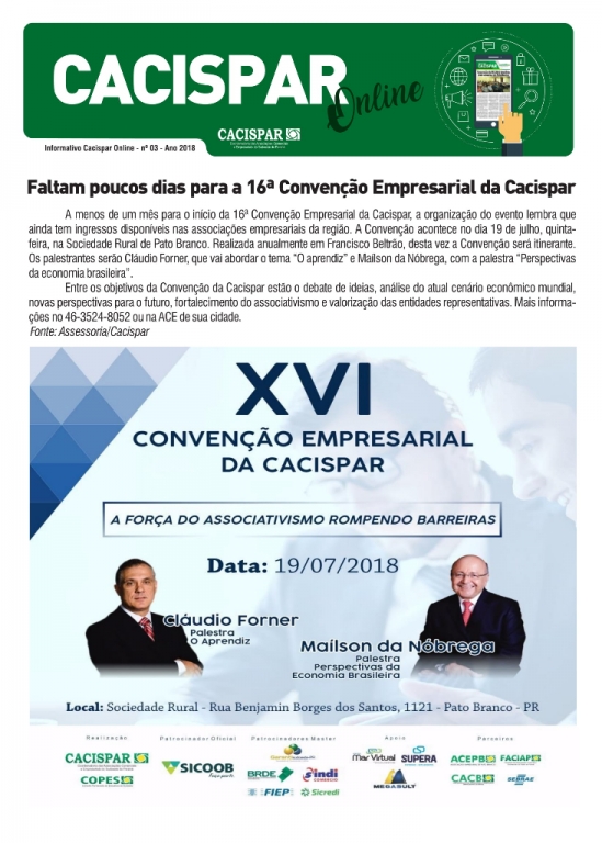 Informativo CACISPAR ONLINE