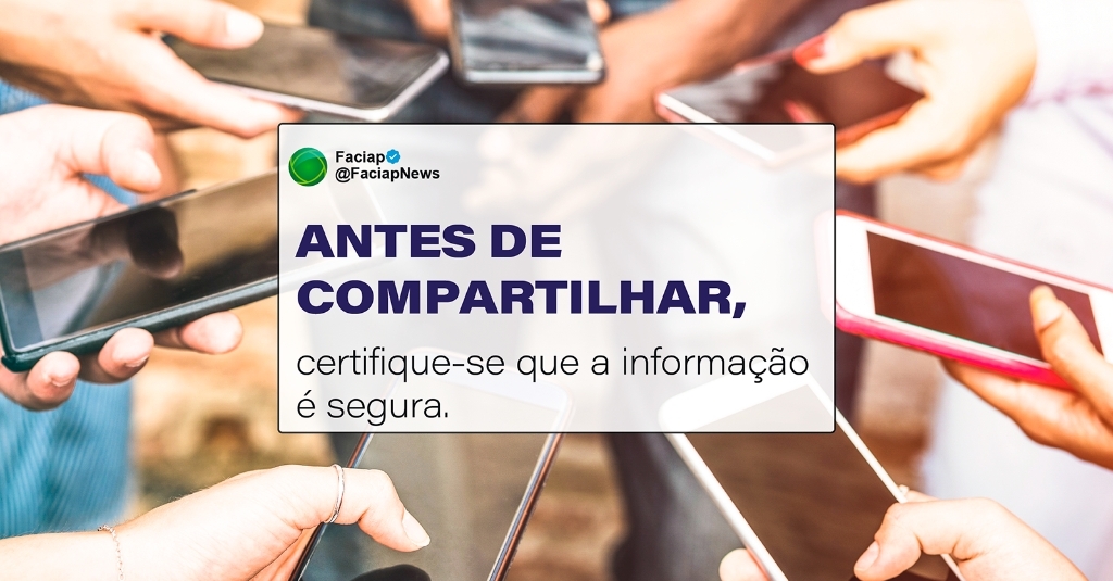Antes de compartilhar, certifique-se que a informação é segura
